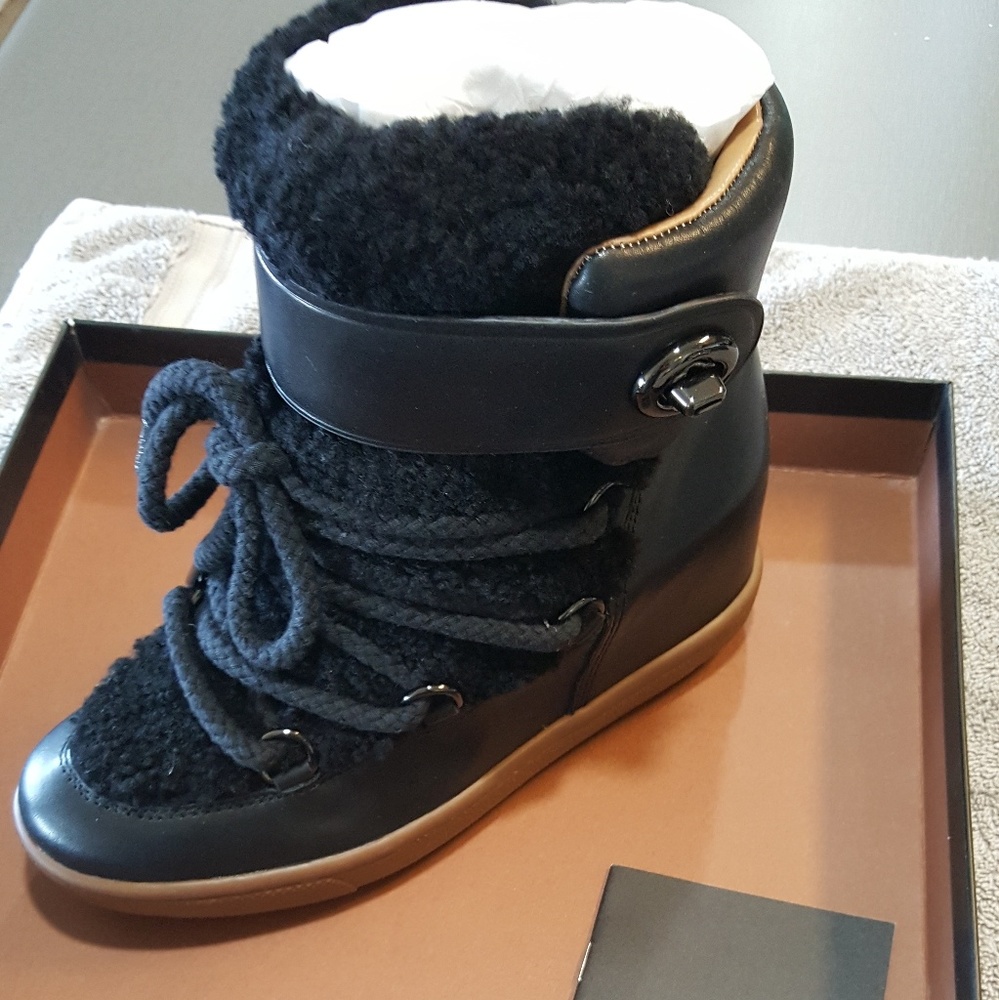Coach New York Monroe Shearling Clf/Shrl